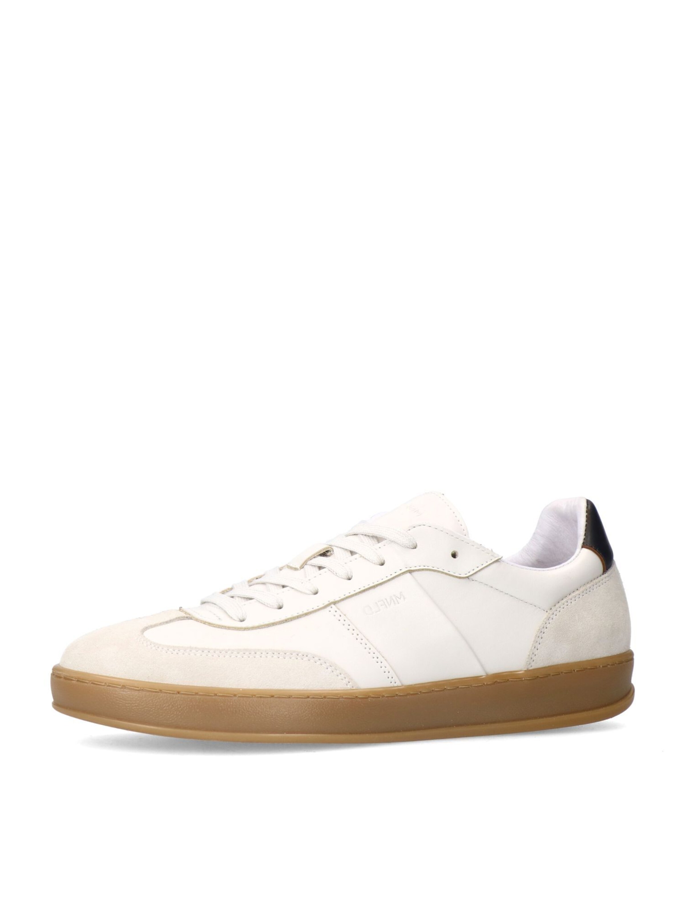 Baskets basses MANFIELD en blanc : devant