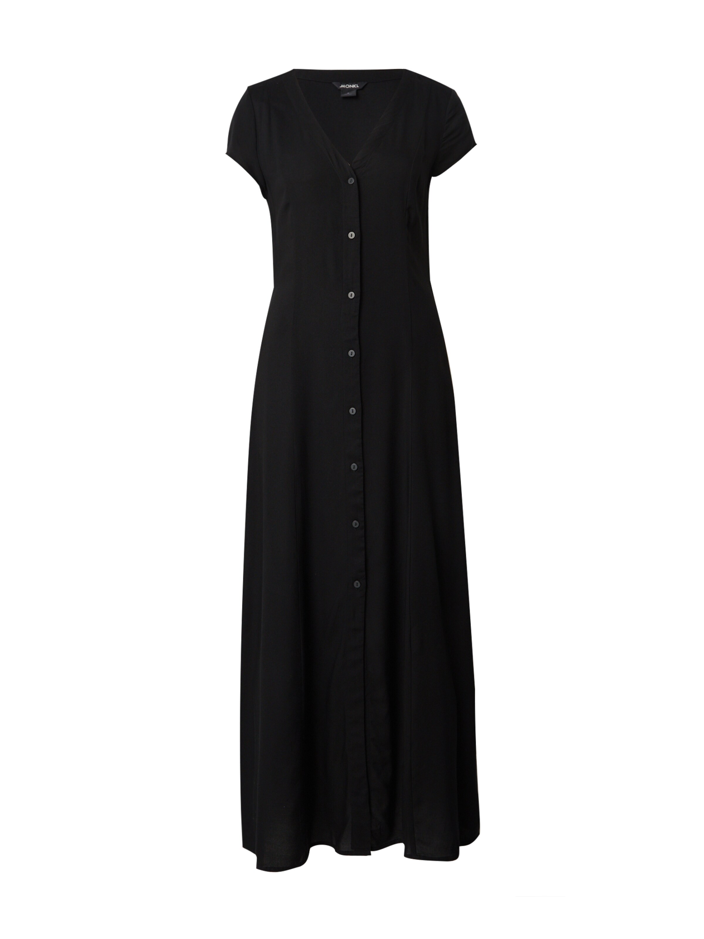 Monki Sukienka koszulowa w kolorze czarny: przód