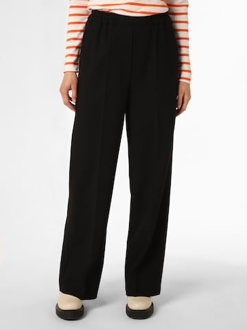 Marie Lund Pleated Pants in Black: front