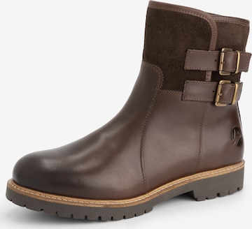 Travelin Ankle Boots 'Elva' in Brown: front