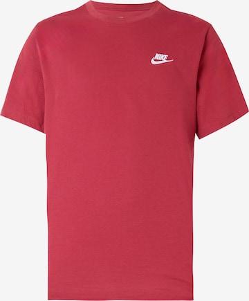 Coupe regular T-Shirt 'Club' Nike Sportswear en rouge : devant