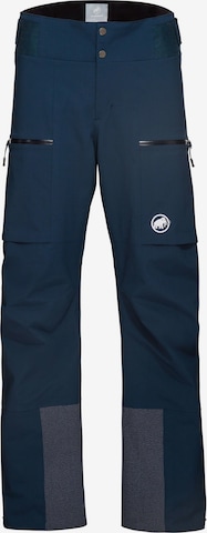 MAMMUT Gefütterte Hardshellhose ‘Stoney HS’ in Blau: Vorderseite