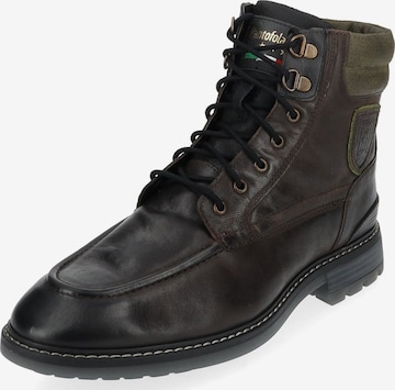 PANTOFOLA D'ORO Lace-Up Boots 'Massi' in Brown: front