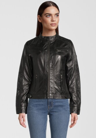 H.I.S Between-Season Jacket in Black: front