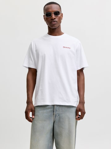 T-Shirt 'JJLEMON' JACK & JONES en blanc : devant