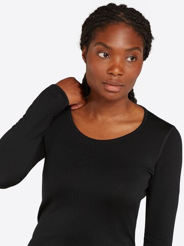 ICEBREAKER - Camiseta térmica 'W Mer 260 Tech LS Scoop' en negro