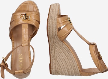 Lauren Ralph Lauren - Sandalias con hebilla en marrón