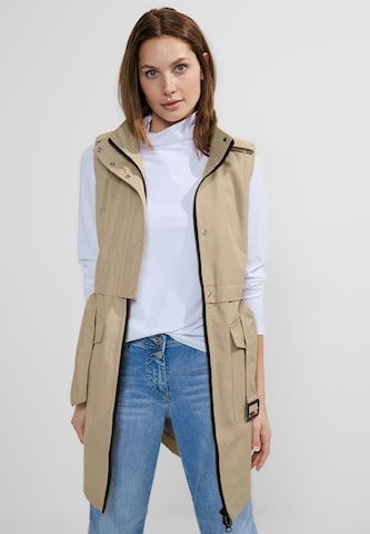 CECIL Vest in Beige: front