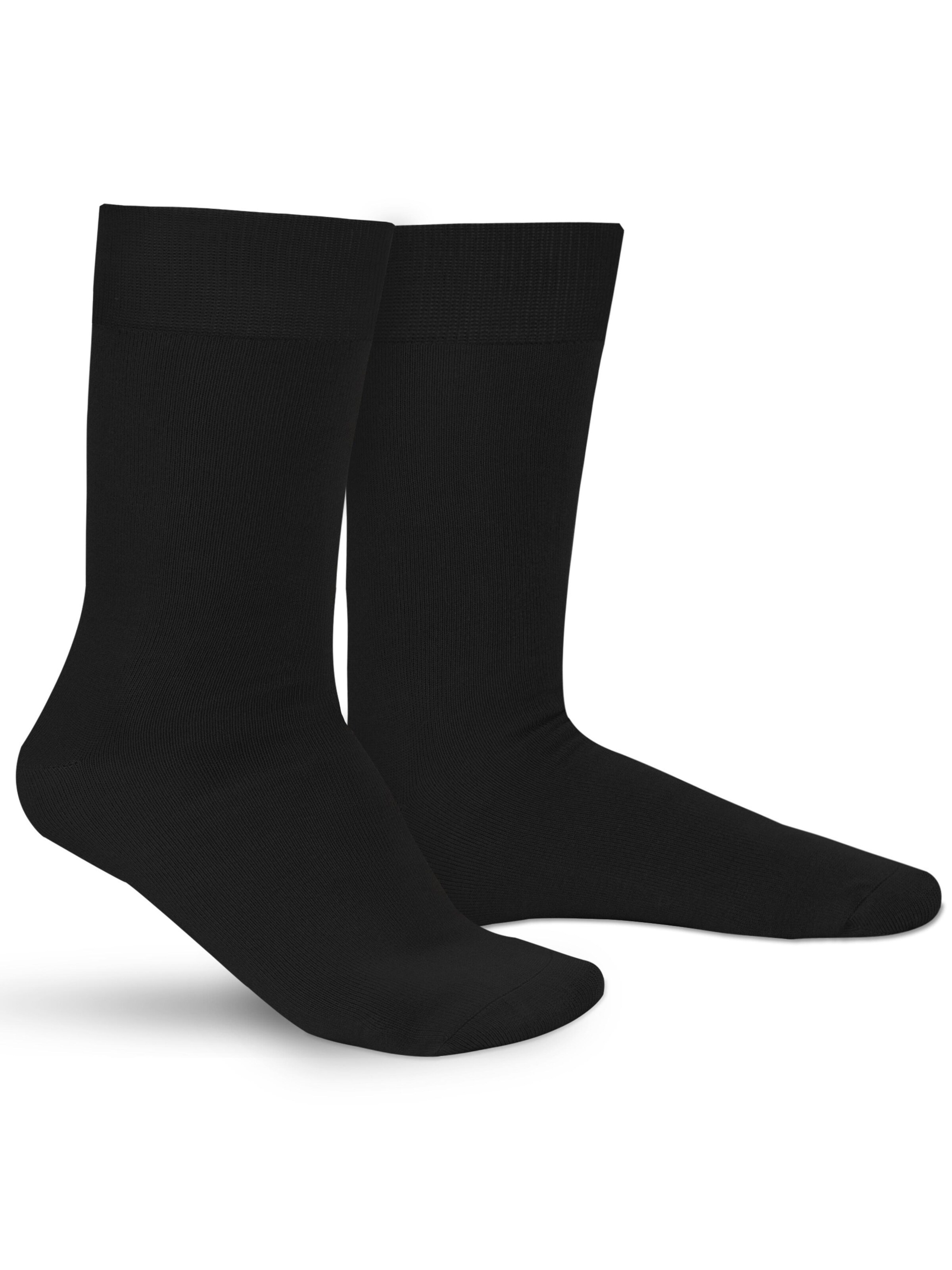 Hipperboo Sokken 'The Bamboo Classics Bamboe Sokken' in Zwart: voorkant