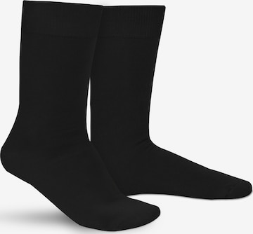 Hipperboo Sokken 'The Bamboo Classics Bamboe Sokken' in Zwart: voorkant