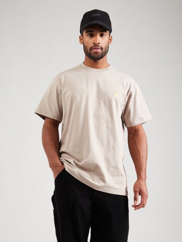 Tricou 'Chase' de la Carhartt WIP pe gri: față