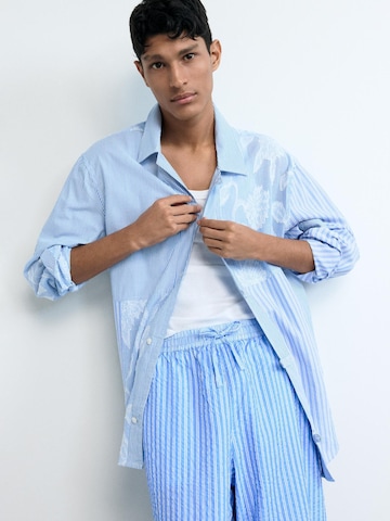 Loosefit Pantalon Desigual en bleu