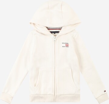 TOMMY HILFIGER Sweat jacket 'NEW YORK' in White: front