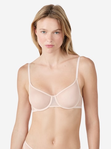 ETAM T-Shirt BH 'Pure Mesh' in Beige: Vorderseite