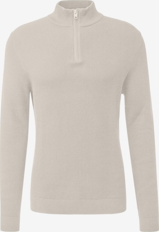 s.Oliver Pullover 'Basic' in Weiß: Vorderseite