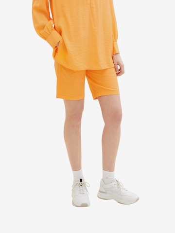 TOM TAILOR Regular Shorts in Orange: predná strana