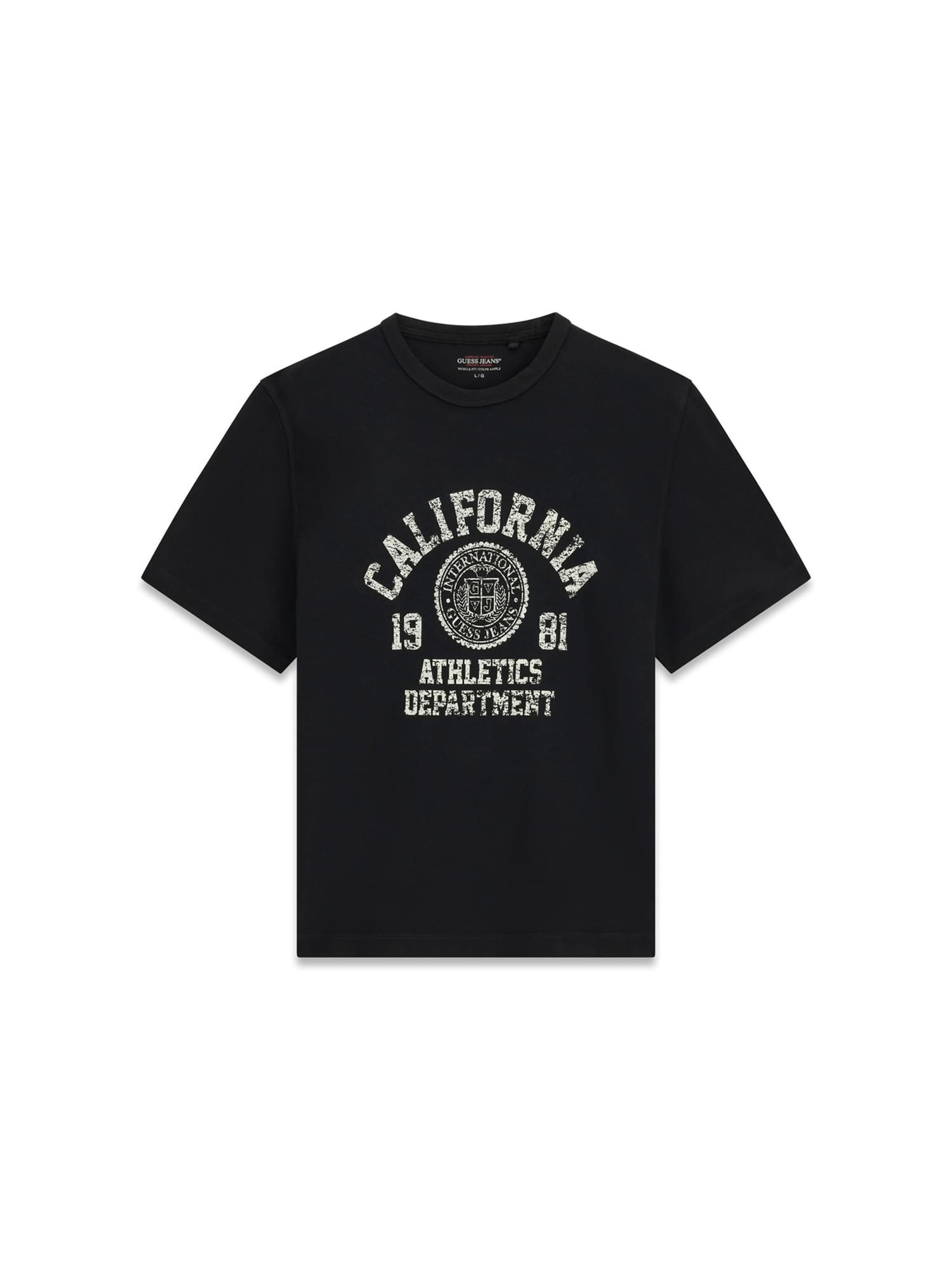 GUESS T-Shirt in Schwarz: Vorderseite