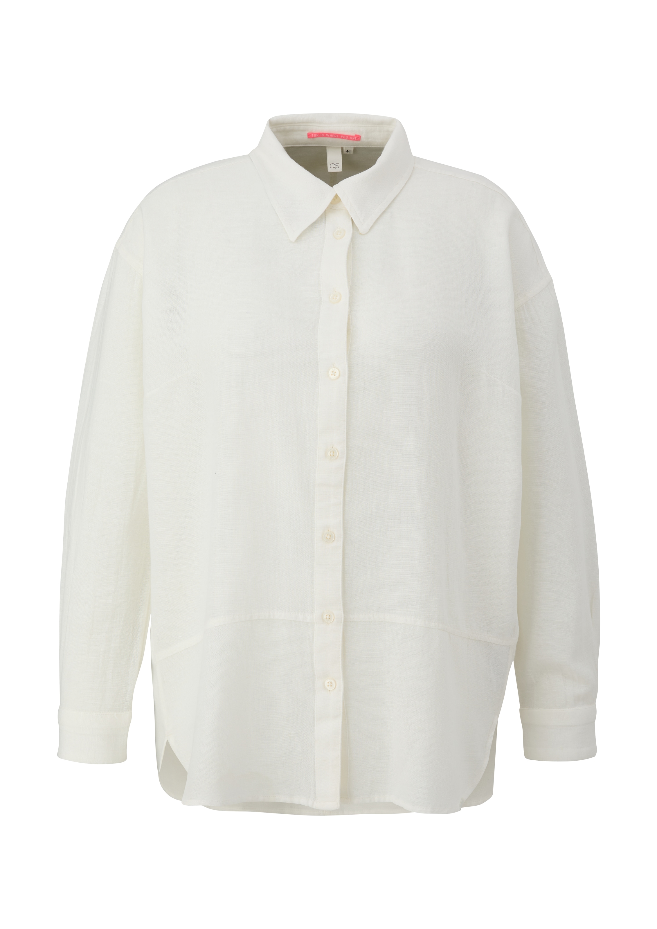 QS Blouse in Beige: front