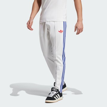 ADIDAS ORIGINALS Slimfit Hose in Weiß: Vorderseite