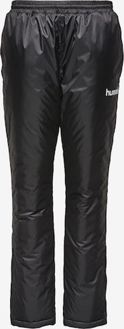 Hummel Regular Workout Pants in Black: front