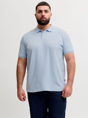 Jack & Jones Plus Poloshirt in Blau: Vorderseite