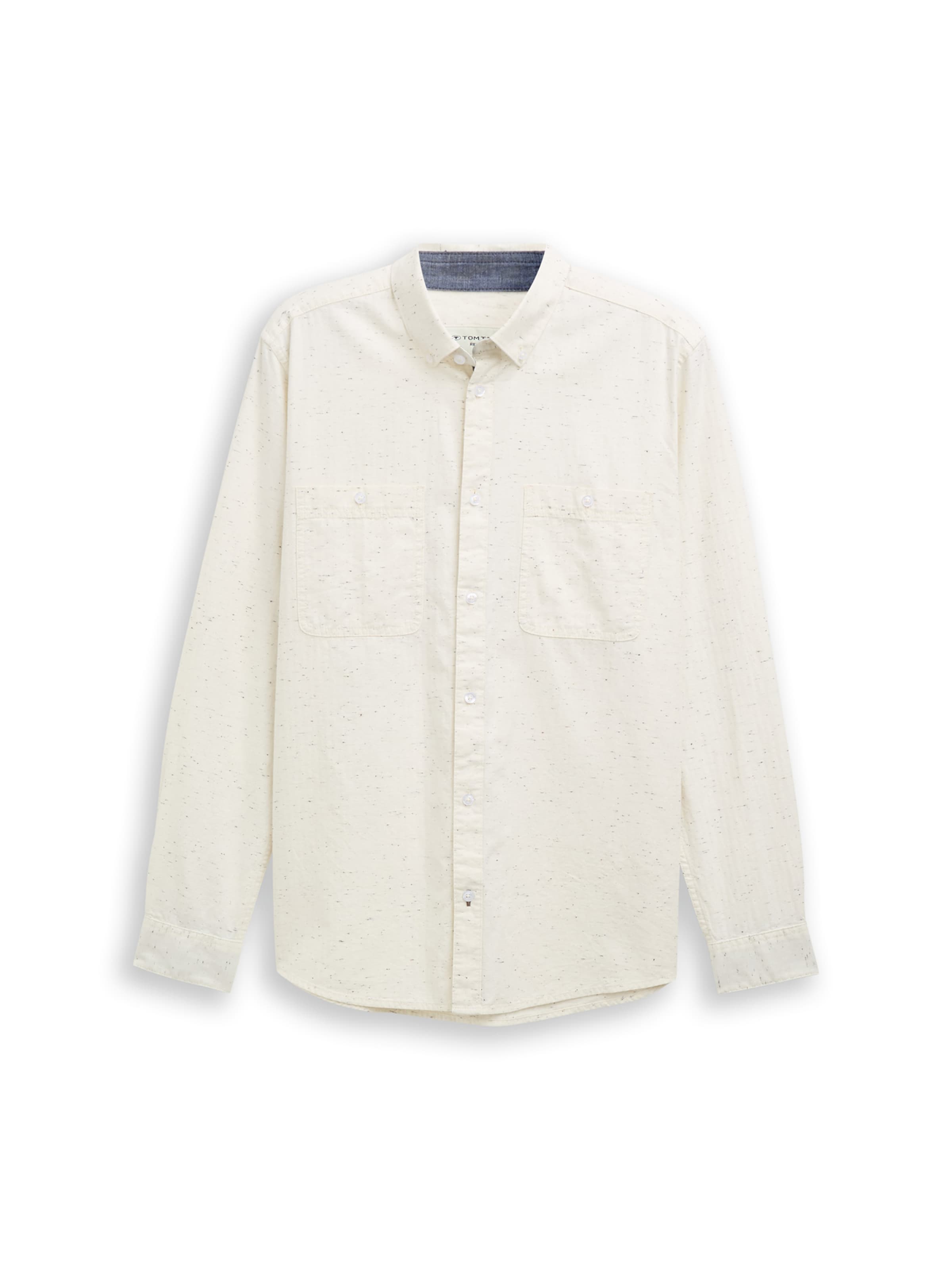 TOM TAILOR Regular fit Button Up Shirt in White: front