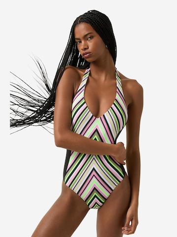Bogner Fire + Ice Bustier Badeanzug 'Zahara' in Mischfarben: Vorderseite