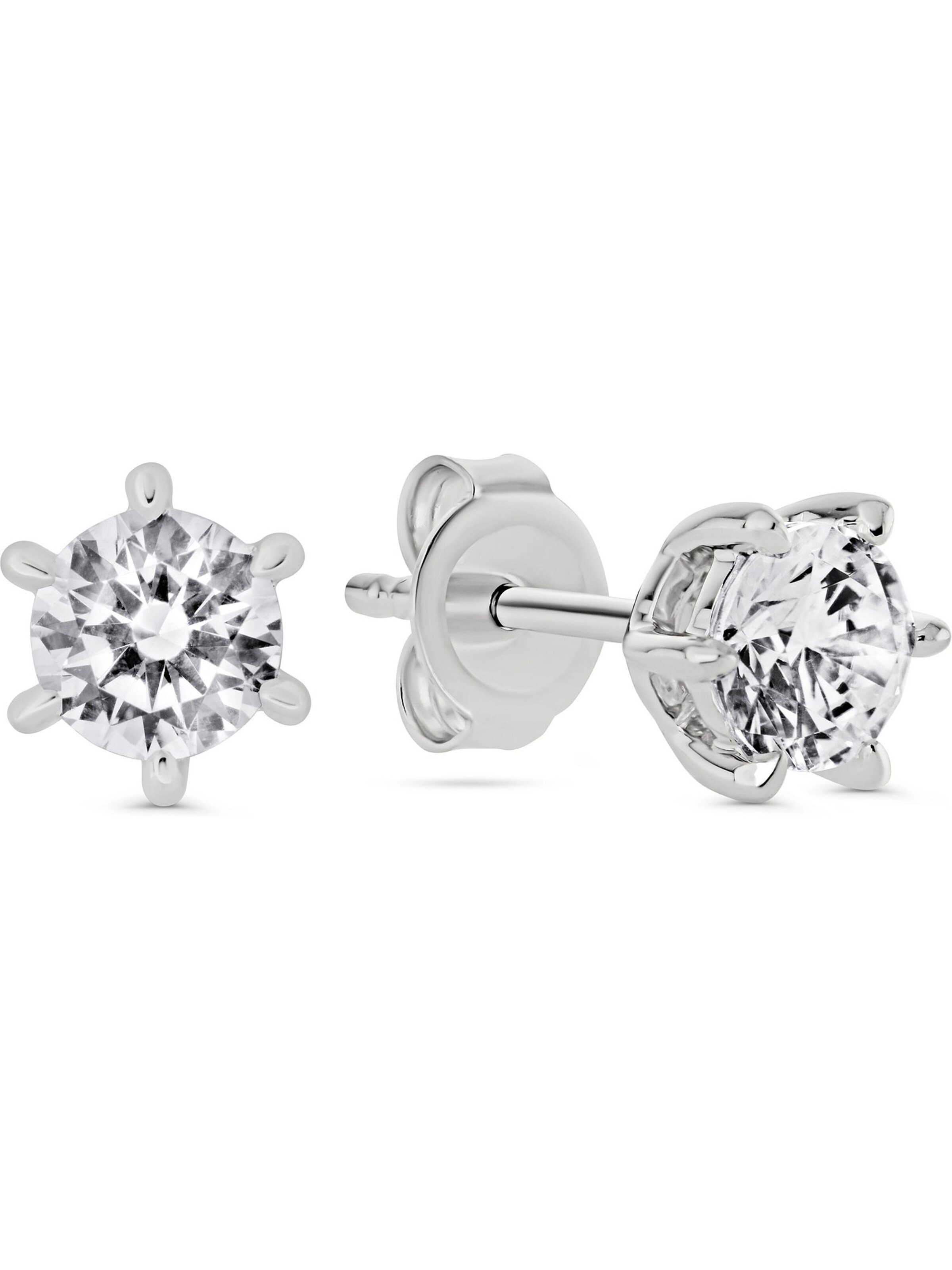 CHRIST Ohrringe in Weiß: Vorderseite