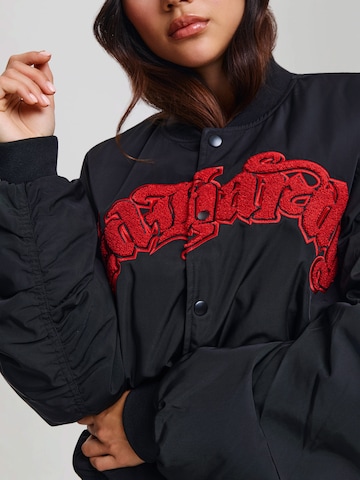 Ed Hardy Between-Season Jacket 'Gothic Flaming Eagle' in Black