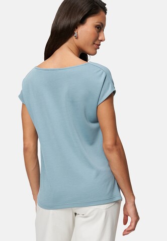 zero Jerseyshirt mit Wasserfallausschnitt in Blau