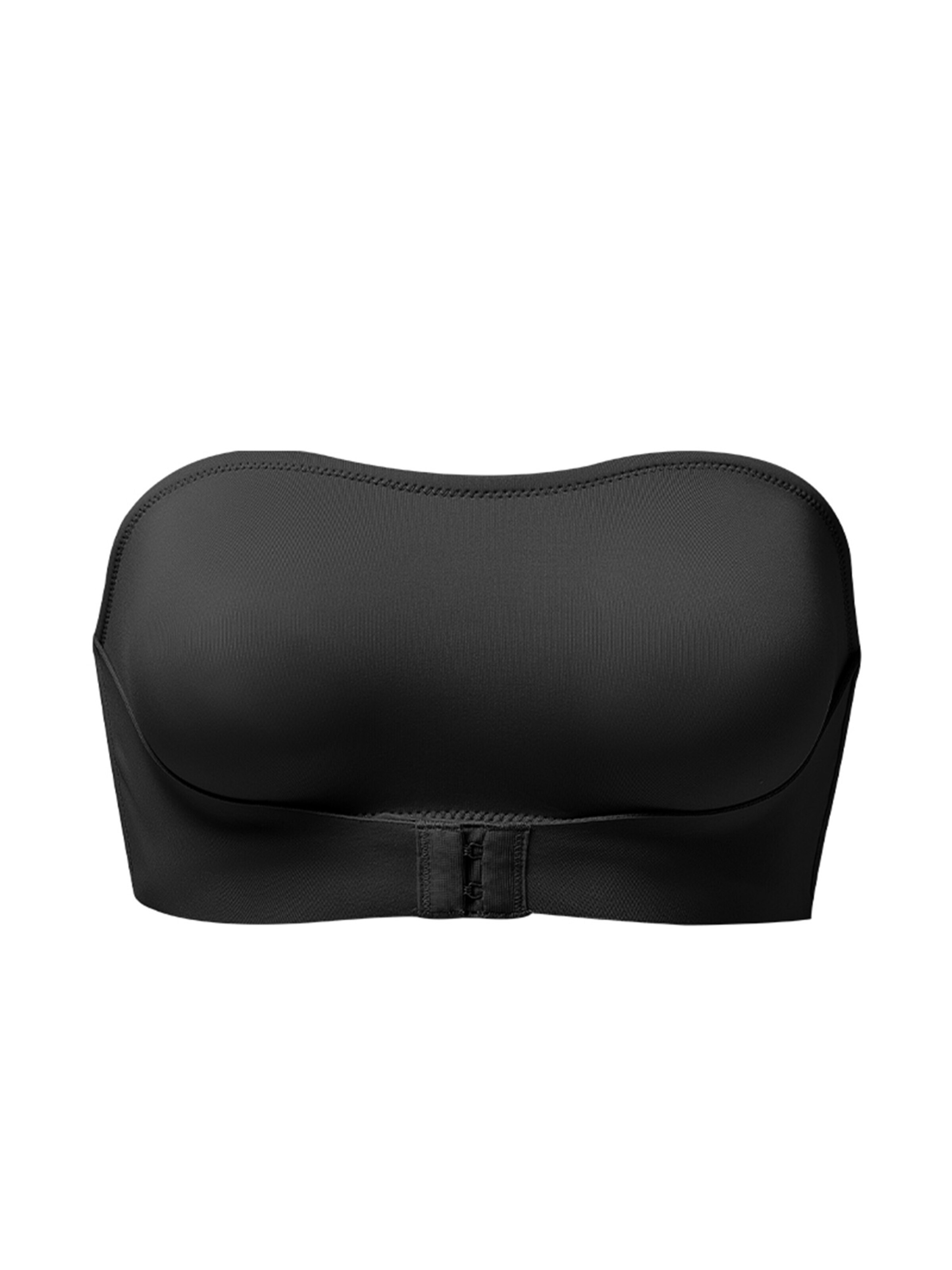 SHARICCA Bralette Bra 'SHARICCA Front-Closure Wireless Strapless Bra' in Black: front