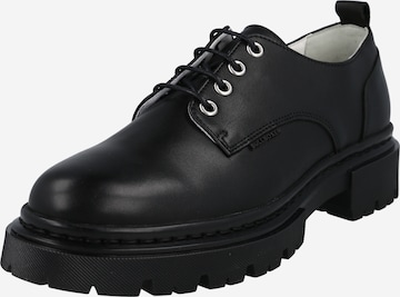 BULLBOXER Athletic Lace-Up Shoes in Black: front