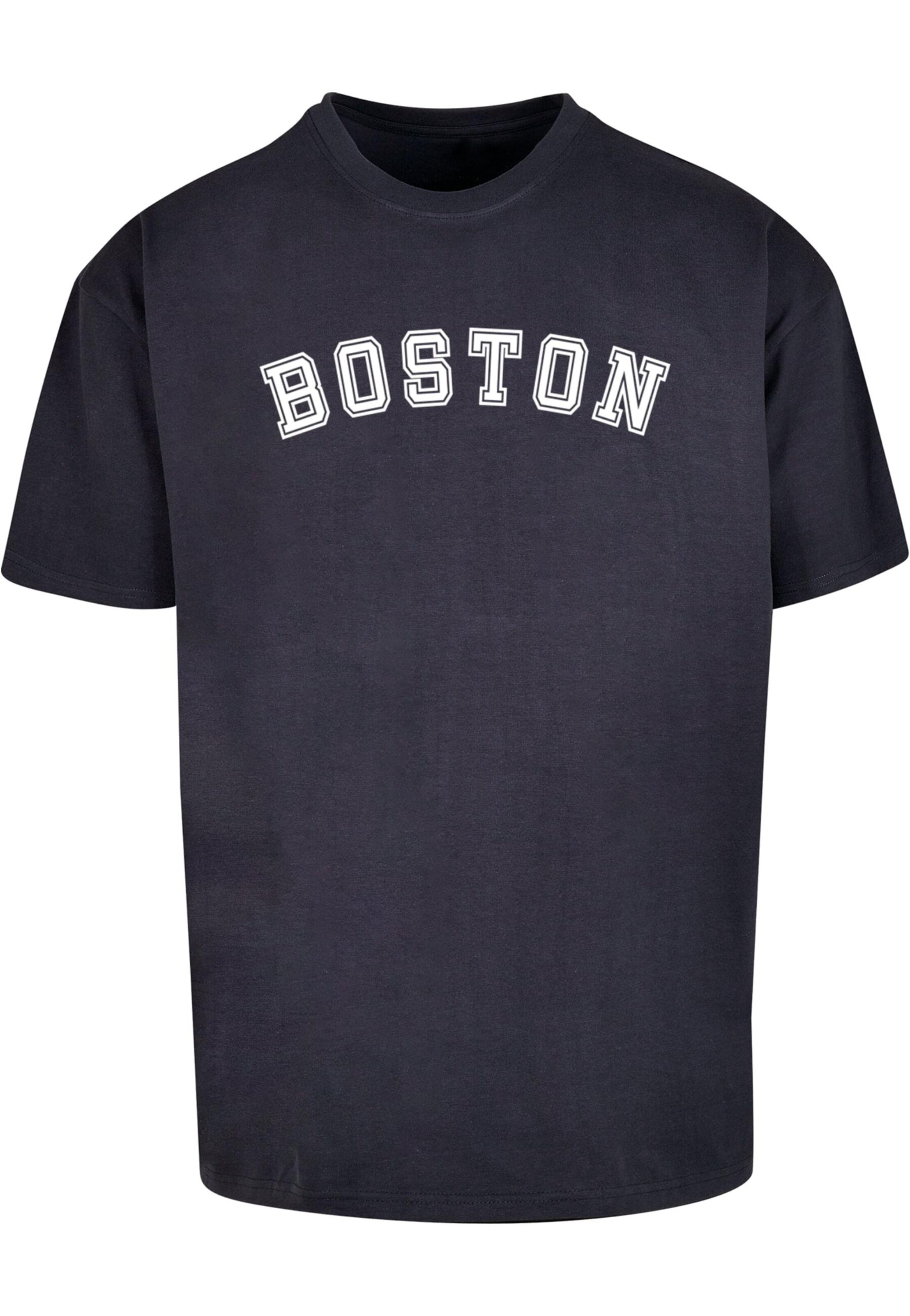 Merchcode Shirt 'Boston' in Blauw: voorkant