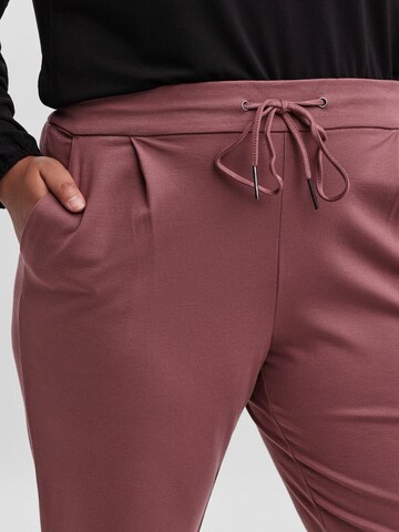 Vero Moda Curve Regular Pleat-Front Pants 'Eva' in Pink