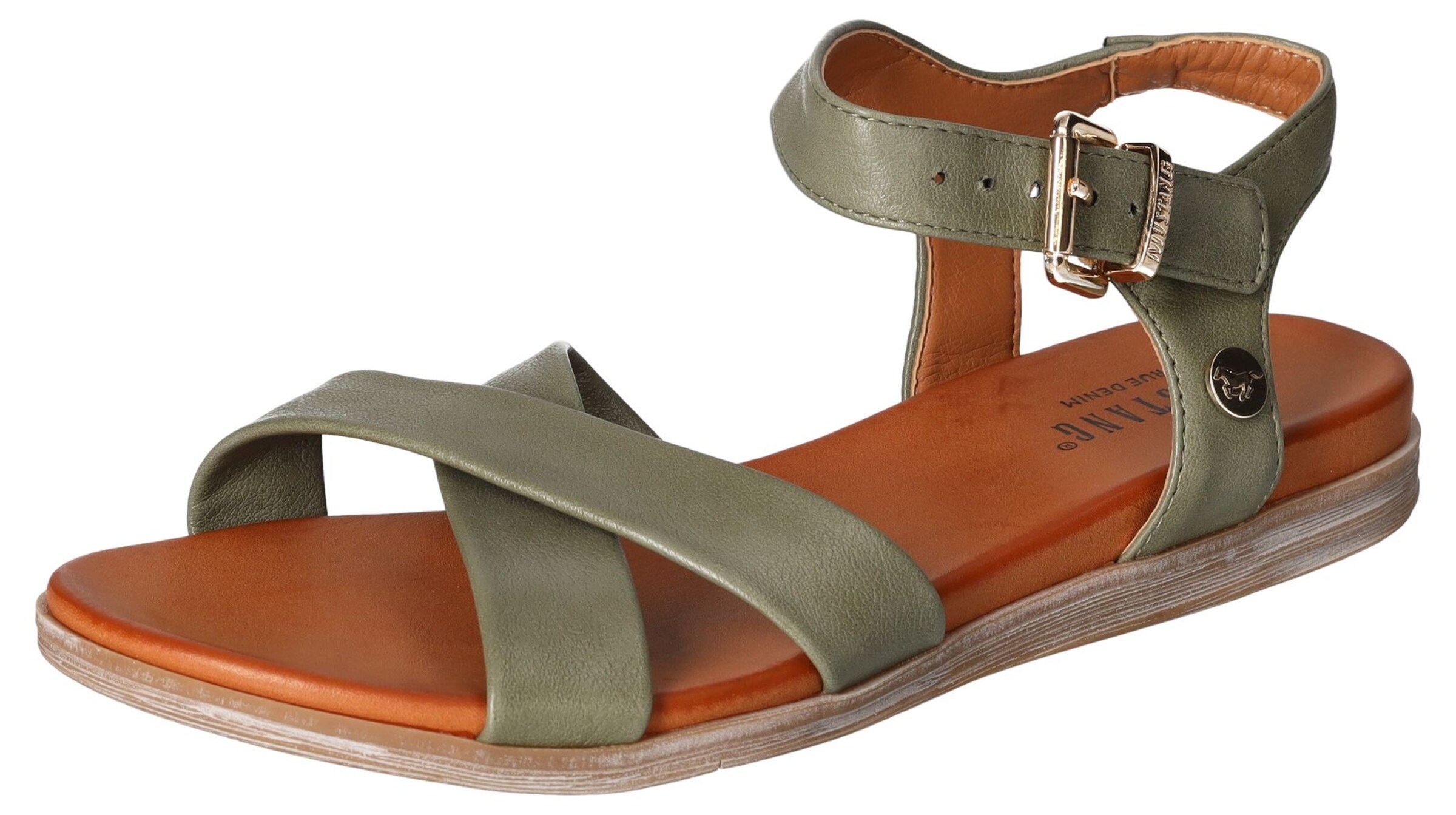 MUSTANG Sandals in Green: front