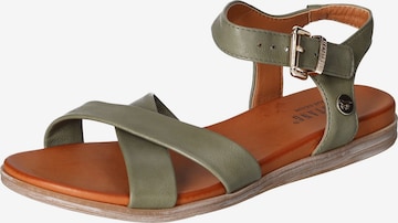 MUSTANG Sandals in Green: front