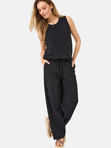 Loosefit Pantalon Tamaris en noir : devant