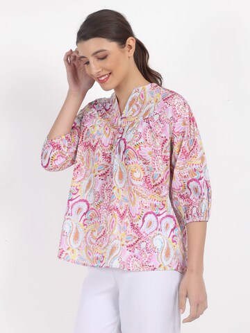 VICCI Germany Bluse in leichter Sommer-Baumwollqualität in Pink