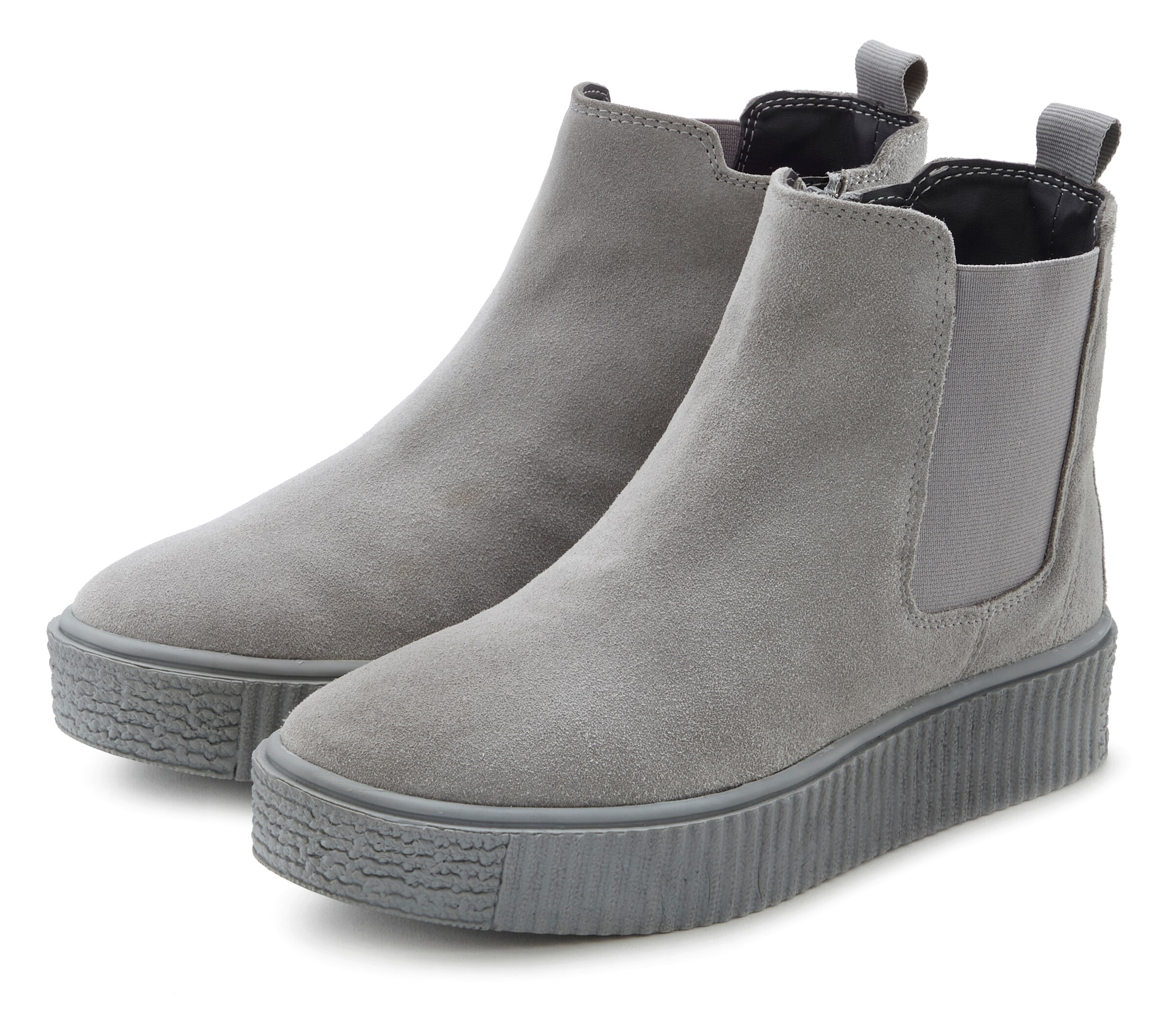 LASCANA Chelsea boots in Grey