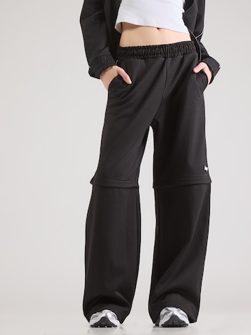 HUGO Lużny krój Spodnie 'Nateam_B' w kolorze czarny: przód