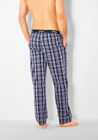 s.Oliver Pyjamabroek in Blauw