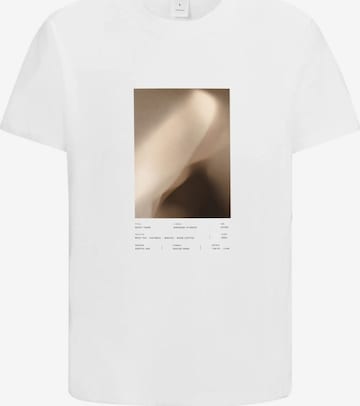 HUSKSWARE Shirt 'T-Shirt mit Motivprint' in Weiß: Vorderseite