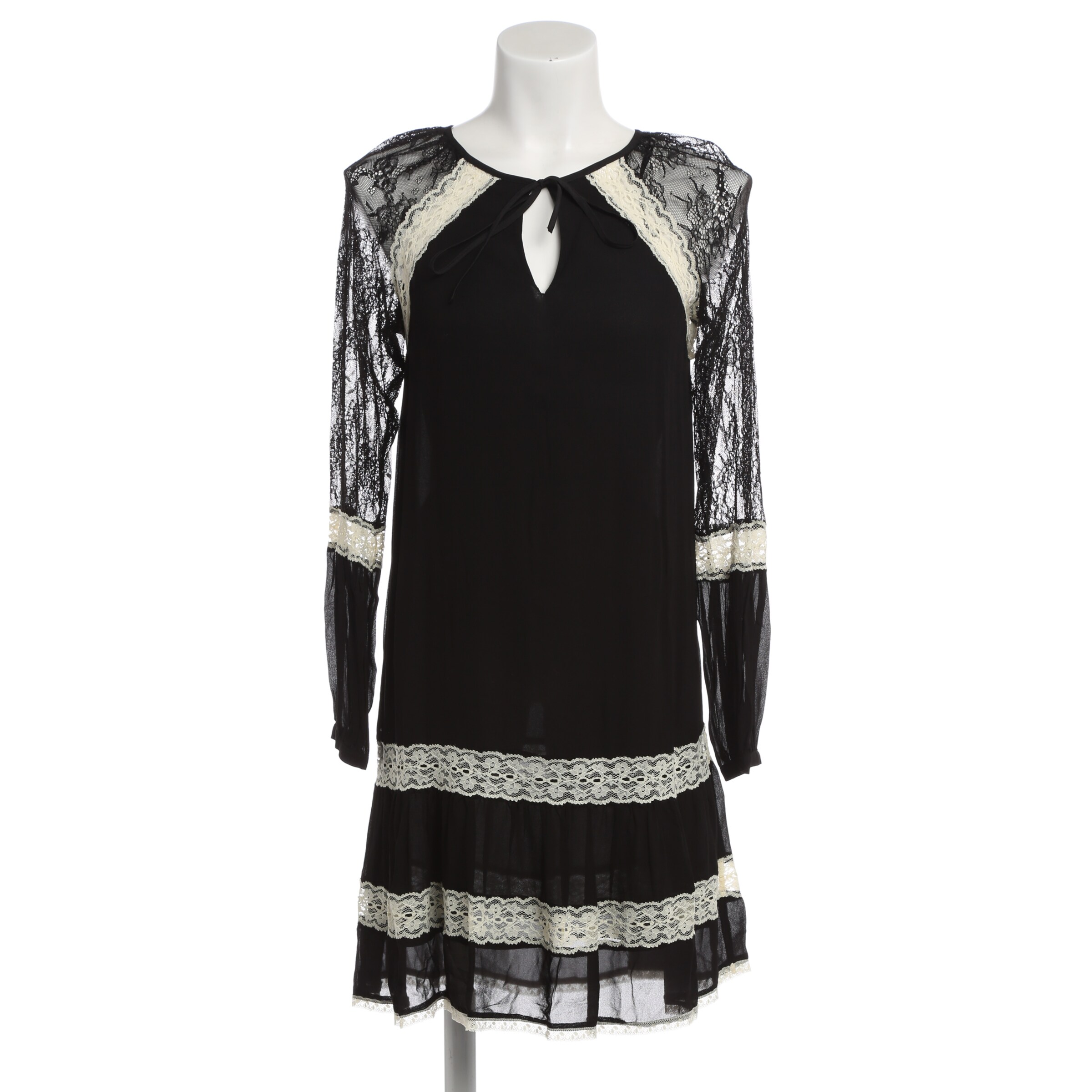 Twin Set Dress in S in Cream / Black, Item view