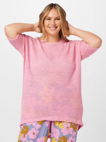 Vero Moda Curve - Pullover 'WHITNEY' em rosa: frente