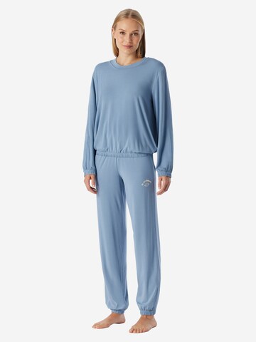 SCHIESSER Pyjama 'Casual Fashion' in Blauw