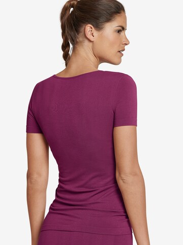 SCHIESSER Shirt 'Halbarm' in Purple