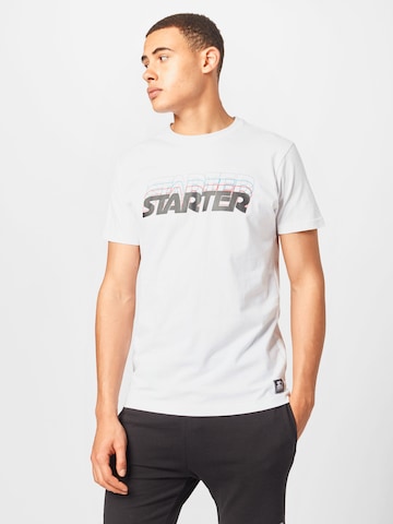 T-Shirt Starter Black Label en blanc : devant