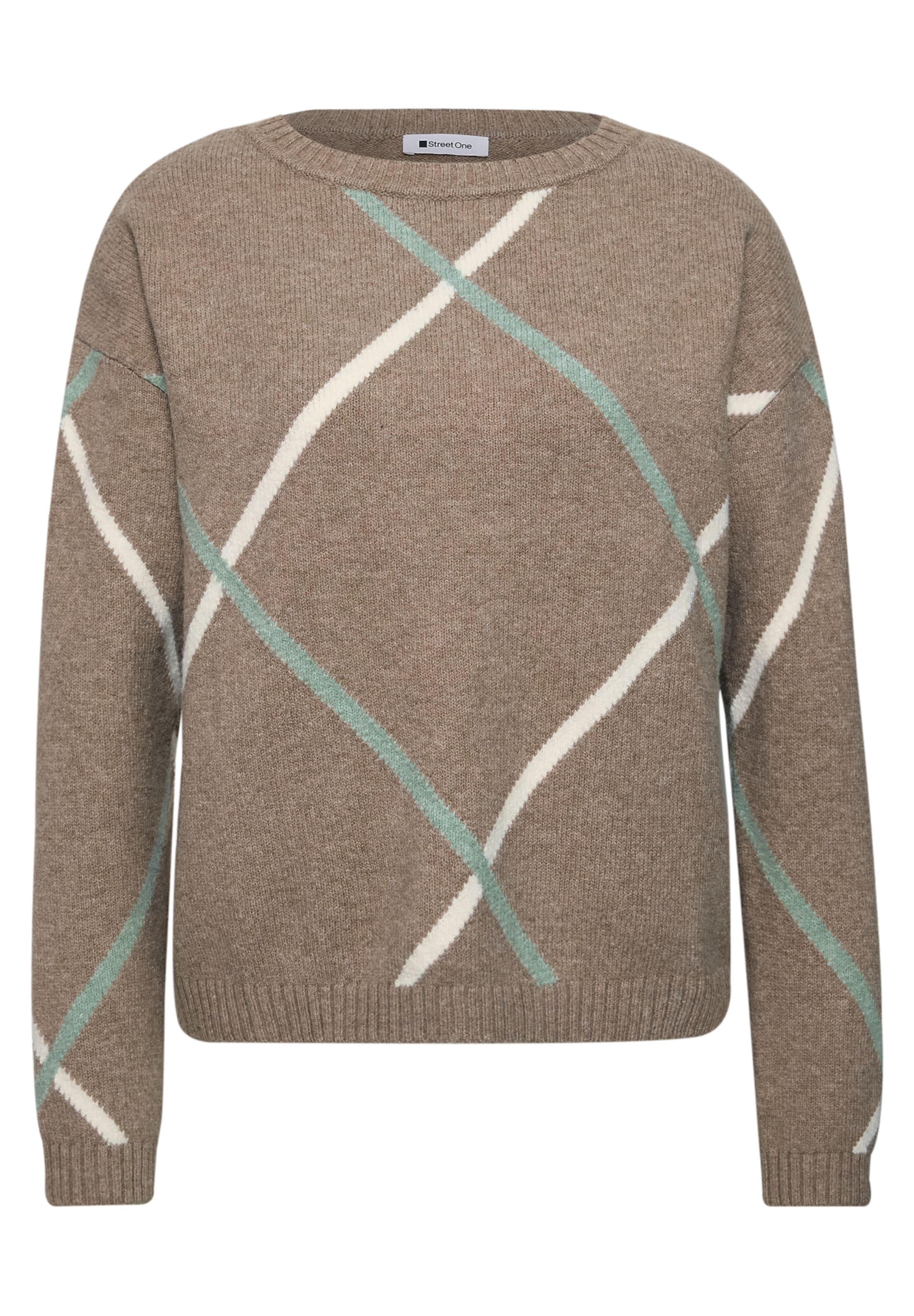 STREET ONE Pullover in Beige: Vorderseite