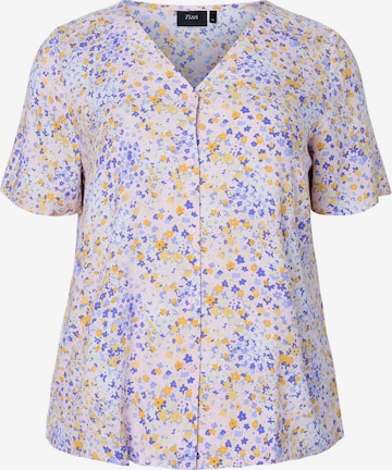 Zizzi Blouse 'MCLAUDIA' in Mixed colors: front