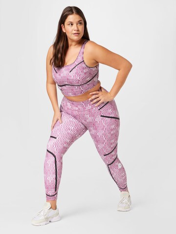 ADIDAS BY STELLA MCCARTNEY Skinny Workout Pants 'Truepurpose Printed' in Pink
